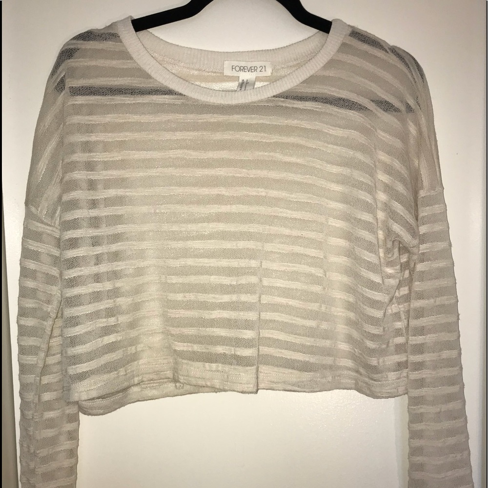 long sleeve crop top
